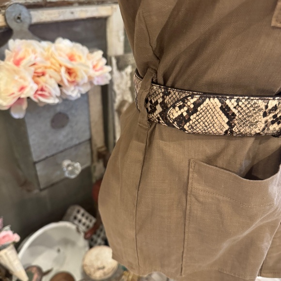 LEVEL 99 ANTHROPOLOGIE EMME SHACKET SHIRT JACKET | UTILITY SAFARI | HERRINGBONE - Picture 9 of 15